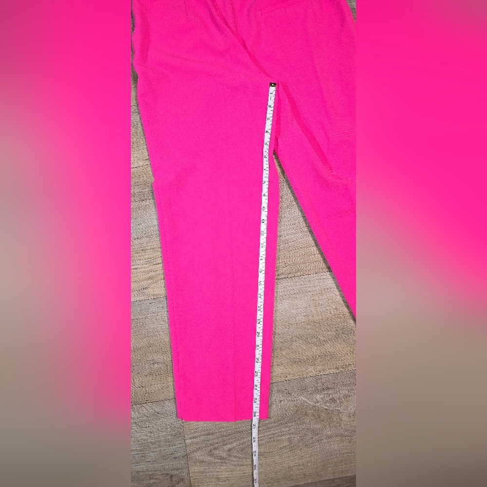 Zara Vibrant Pink Cropped Pants - Picture 5 of 11